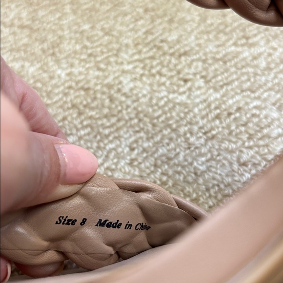 Dolce Vita Women's Braided Beige Sandals - Picture 6 of 7